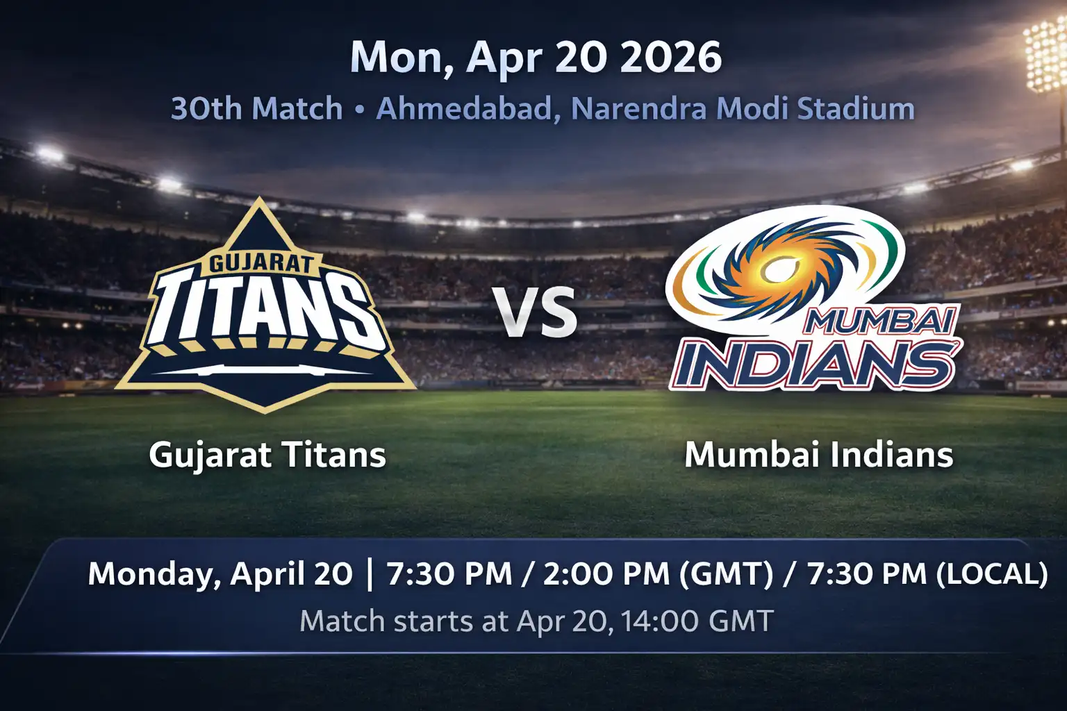 Mumbai Indians vs Gujarat Titans - IPL 2026 Match Preview